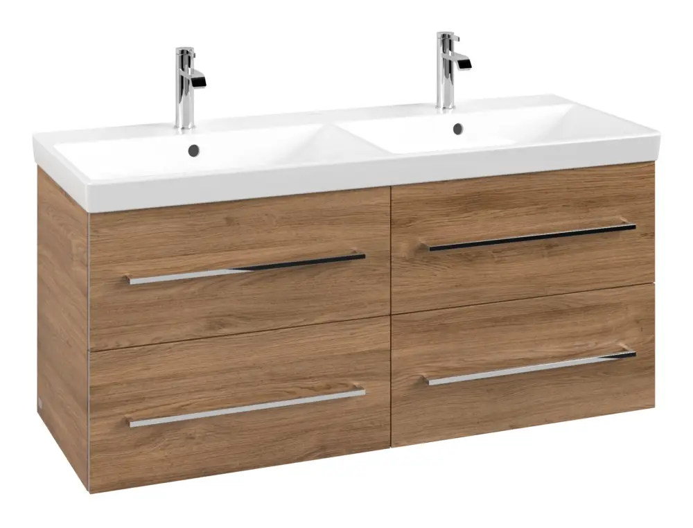 Villeroy & Boch Avento Waschbeckenunterschrank für Becken mittig 4 Auszüge 1180 x 514 x 452 mm - Kansas Oak Garantierte Lieferung