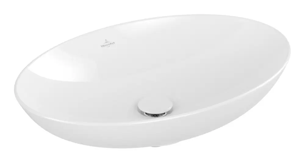 Meistverkauft Villeroy & Boch Loop & Friends Aufsatzwaschbecken oval ohne Überlauf 620 x 420 mm - Weiß Alpin