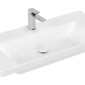 Abverkauf Villeroy & Boch Subway 3.0 Schrankwaschtisch ohne Überlauf ohne Hahnloch 1000 x 470 x 165 mm - Weiß Alpin