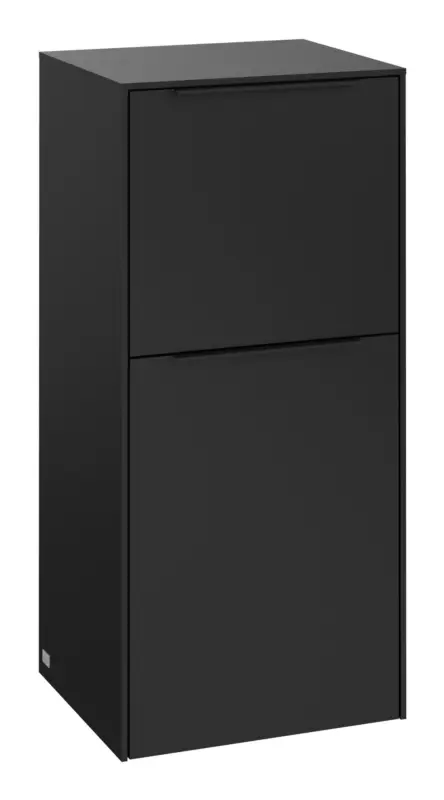 Top-Seller Villeroy & Boch Subway 3.0 Hochschrank 1 Auszug 1 Tür Anschlag links 400 x 346 x 860 mm - Volcano Black / Volcano Black