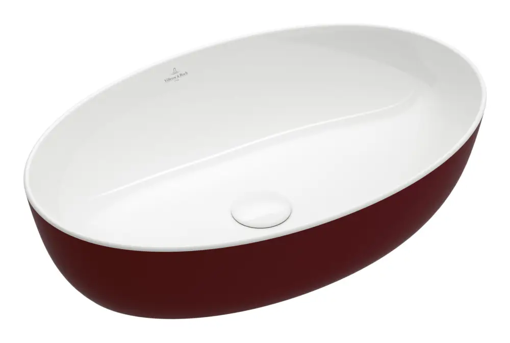 Günstig Villeroy & Boch Artis Aufsatzwaschbecken 610 x 410 x 130 mm - Bordeaux