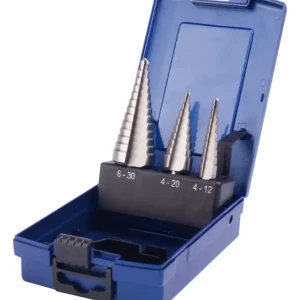 Zertifiziert PTG Universal-Stufenbohrer-Satz HSS 4 - 30 mm