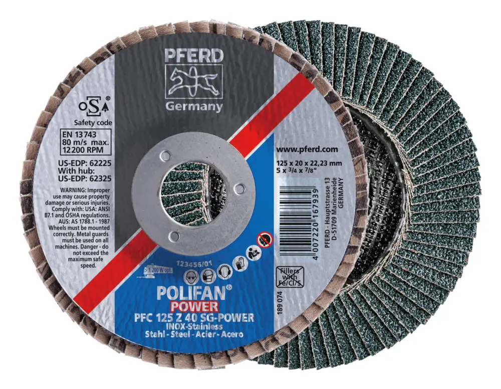 Aktuell Pferd Fächerschleifscheibe Z 60SGP 115 mm K 60 Power