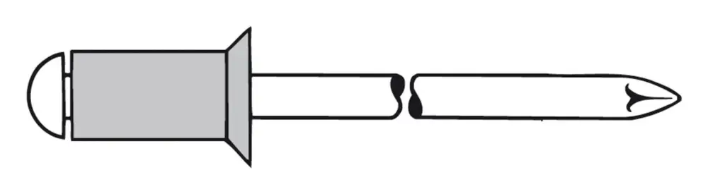 Gesipa Blindnieten Aluminium Standard Senkkopf 5 x 16 mm(Verpackungseinheit: 500Stück) Preis Gesenkt