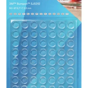 Neue Kollektion 3M Bumpon, 56 Stück Elastikpuffer Transparent 12,7 x 7,6 mm