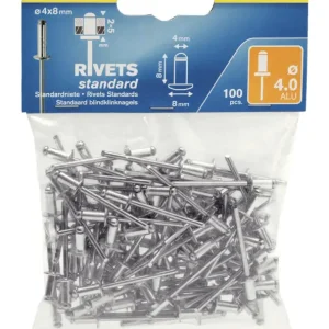 Rapid Blindnieten Standard Ø 4 x 8 mm 100 Stück Beutel Top-Seller
