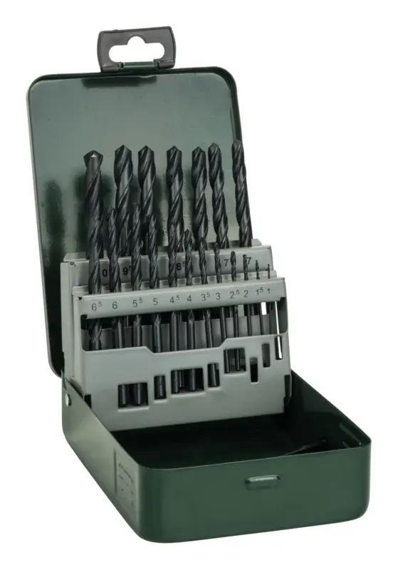Bosch Promoline Metallbohrer-Set HSS-R in Metallkassette - 1 - 10 mm, 19-teilig Versand Am Gleichen Tag
