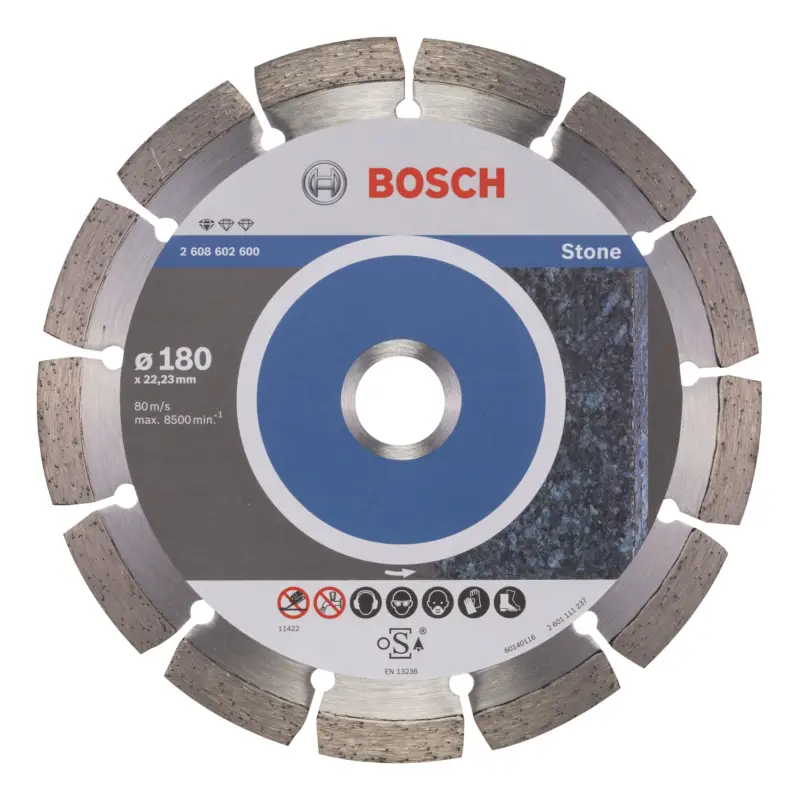 Bosch Zubehör Standard for Stone Diamanttrennscheibe - 180 x 22,23 x 2 x 10 mm - 1er-Pack Must-Have