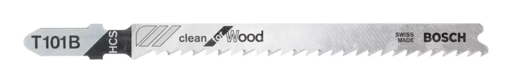 Bosch Zubehör T 101 B Clean for Wood Stichsägeblatt - 3er-Pack(Verpackungseinheit: 5Stück) Schneller Versand