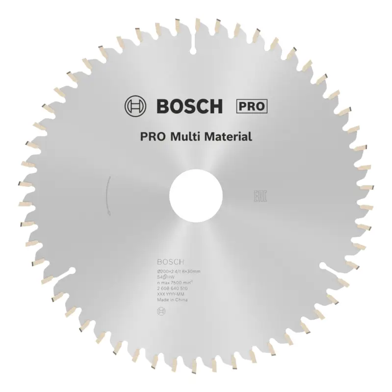 Jetzt Bestellen Bosch Pro Multi Material Kreissägeblatt, 200 x 2,4 x 30 mm, 54 Zähne, für Netz-Handkreissägen
