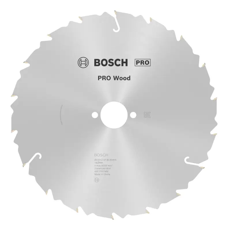 Finale Aktion Bosch Pro Wood cordless Kreissägeblatt, 230 x 2,4 x 30 mm, 18 Zähne, für Akku-Handkreissägen