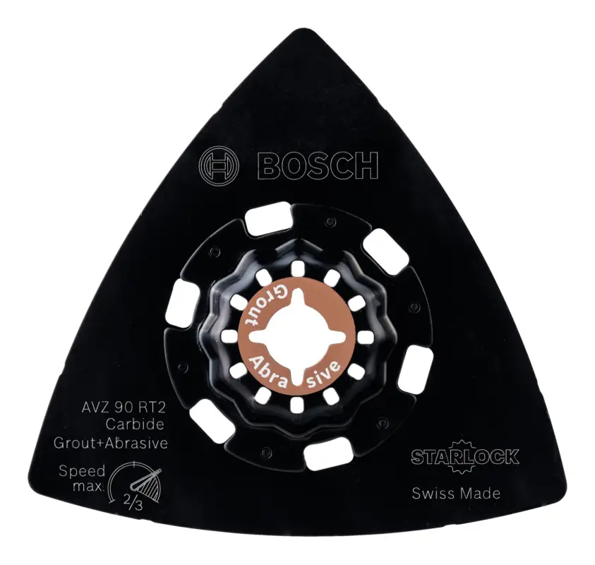 Meistverkauft Bosch Zubehör AVZ 90 RT2 Carbide-RIFF Schleifplatte Carbide Sanding Grit 2 - 90 mm