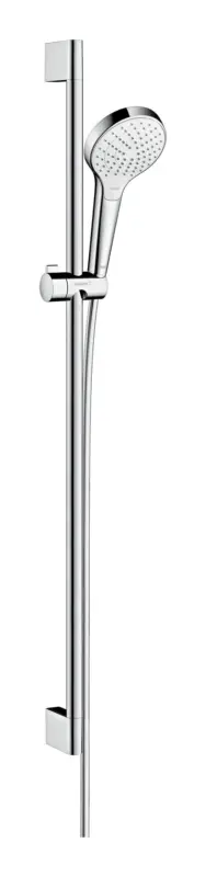 Neu Im Sortiment Hansgrohe Croma Select S Brauseset 110 Vario EcoSmart mit Brausestange 900 mm - Weiß / Chrom