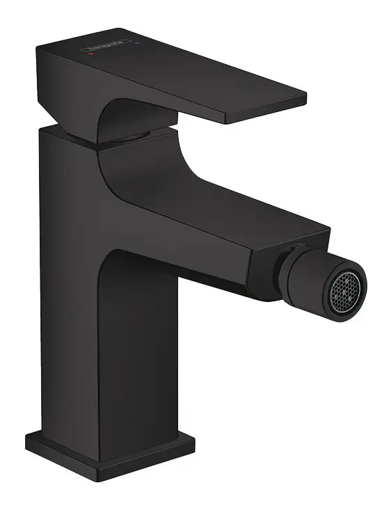 Geprüft Hansgrohe Metropol Einhebel-Bidetmischer mit Push-Open Ablaufgarnitur - Mattschwarz
