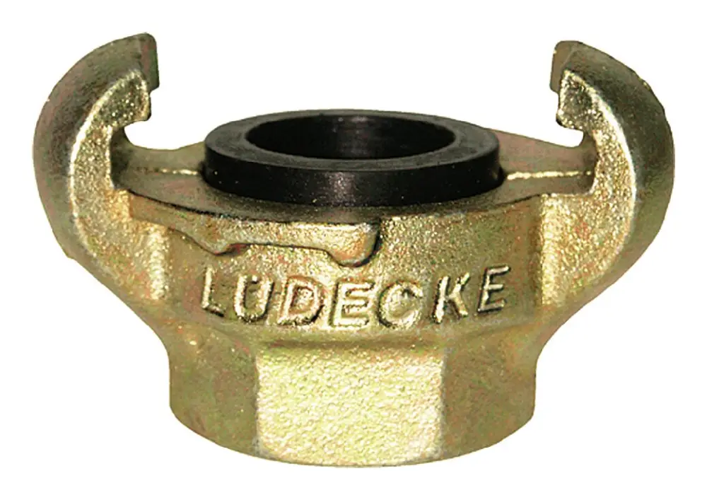 Mega-Angebot Lüdecke Klauen-Gewindekupplung DIN 3489, Temperguss, IG 3/8", SW22