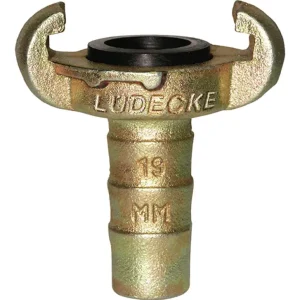 Preisreduziert Lüdecke Klauen-Schlauchkupplung DIN 3489, Temperguss, Tülle 25 mm, 1"