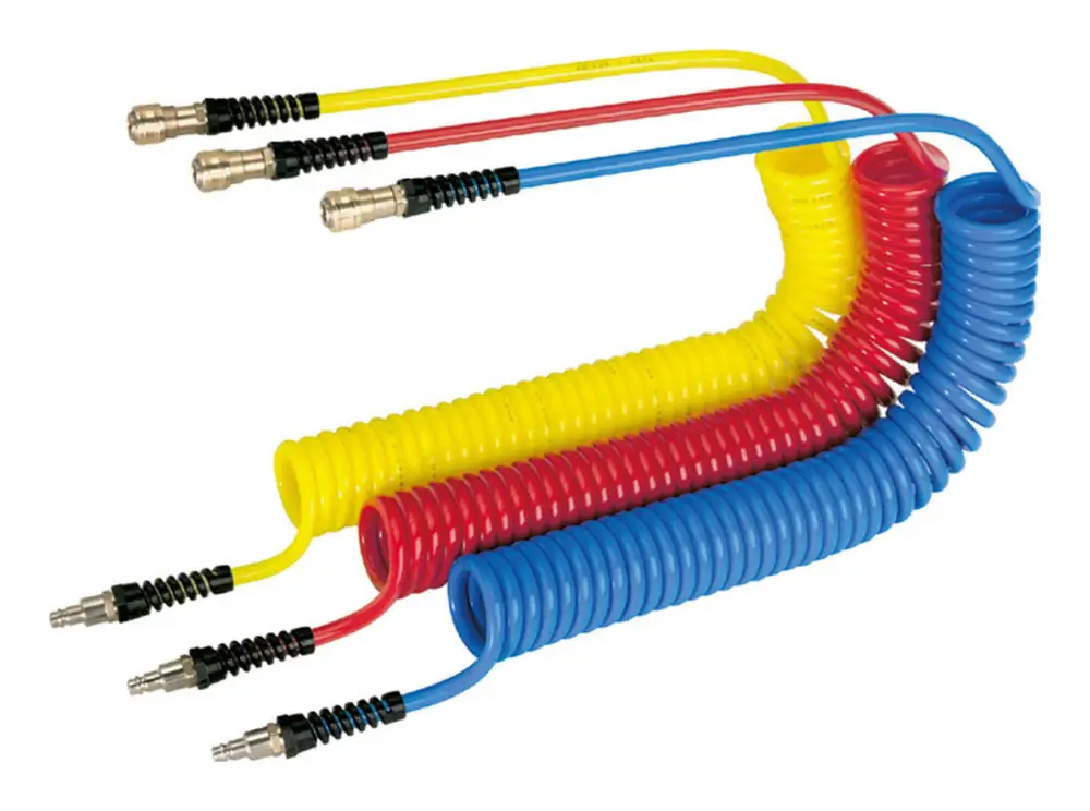 Günstig Lüdecke Spiralschlauch PU blau, Kupplung und Stecker NW7,2 8 x 5 mm 6m