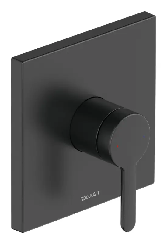 Saisonangebot Duravit Serie C.1 Einhebel-Brausemischer Unterputz eckig - Schwarz Matt