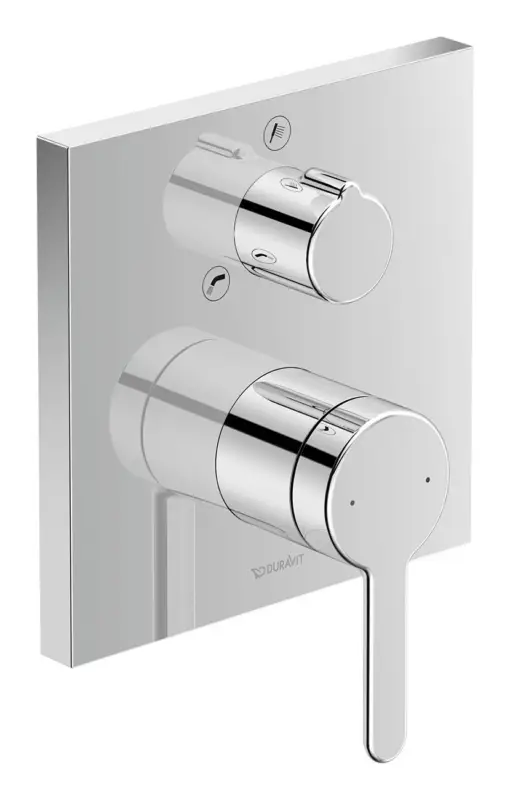 Direktkauf Duravit Serie C.1 Einhebel-Wannenmischer mit Sicherungskombination Unterputz eckig - Chrom Hochglanz