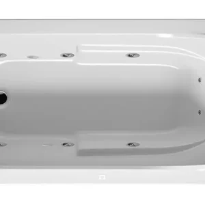 Riho Columbia Flow Rechteck-Whirlpool Technik links 1600 x 750 mm - Weiß Glänzend Neue Kollektion