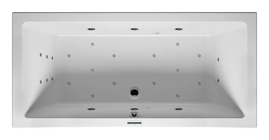 Riho Lusso Joy Rechteck-Whirlpool Technik rechts 1900 x 800 mm - Weiß Glänzend Markenware