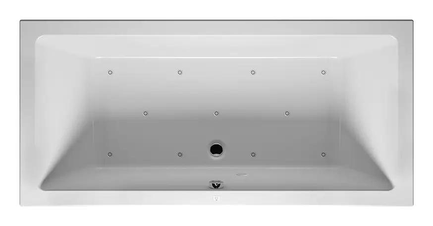 Preisreduziert Riho Lusso Air Rechteck-Whirlpool Technik links 2000 x 900 mm - Weiß Glänzend