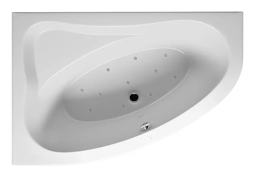 Angebot Riho Lyra Air Raumspar-Whirlpool Technik rechts 1400 x 900 mm - Weiß Glänzend