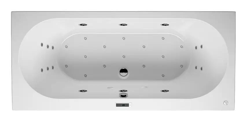 Riho Carolina Bliss Rechteck-Whirlpool Technik rechts 1700 x 800 mm - Weiß Glänzend Top-Preis