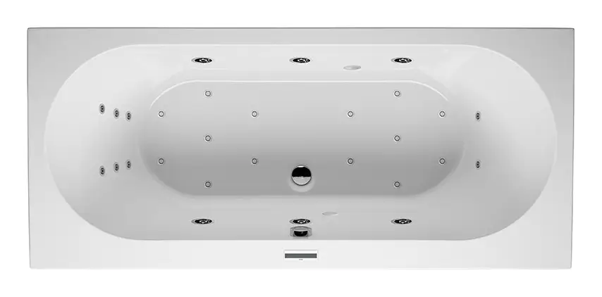 Riho Carolina Joy Rechteck-Whirlpool Technik rechts 1800 x 800 mm - Weiß Glänzend Preisreduziert