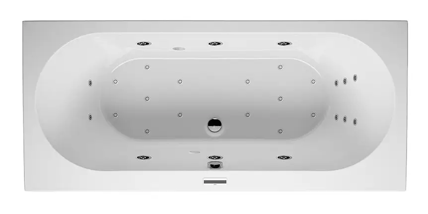 Riho Carolina Joy Rechteck-Whirlpool Technik links 1800 x 800 mm - Weiß Glänzend Begrenztes Angebot