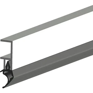 Preisreduziert Ellen Abdichtungsschiene ARP Plus zum schrauben Alu silber, H21 x L2300(Verpackungseinheit: 25Stück)