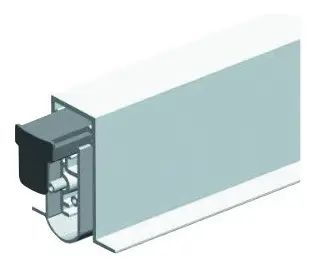 Aktuell Ellen Automatische Türbodendichtung Soundproof Omega ohne Montagewinkel silber, L928