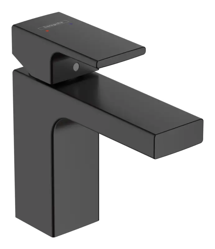 Hansgrohe Vernis Shape Einhebel-Waschtischmischer 100 mit Zugstangen-Ablaufgarnitur Ausladung 110 mm - Mattschwarz Bestseller