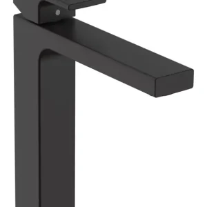 Hansgrohe Vernis Shape Einhebel-Waschtischmischer 190 mit Zugstangen-Ablaufgarnitur Ausladung 181 mm - Mattschwarz Finale Aktion