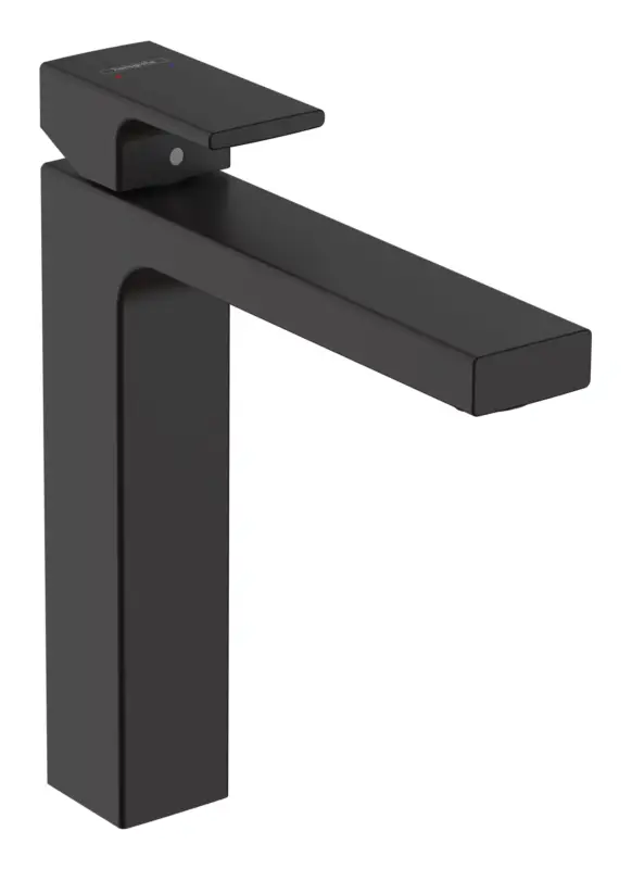 Hansgrohe Vernis Shape Einhebel-Waschtischmischer 190 mit Zugstangen-Ablaufgarnitur Ausladung 181 mm - Mattschwarz Finale Aktion