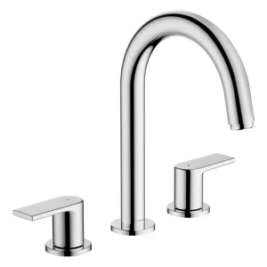 Hansgrohe Vernis Shape 3-Loch Waschtischarmatur mit Zugstangen-Ablaufgarnitur - Chrom Sofort Bestellen