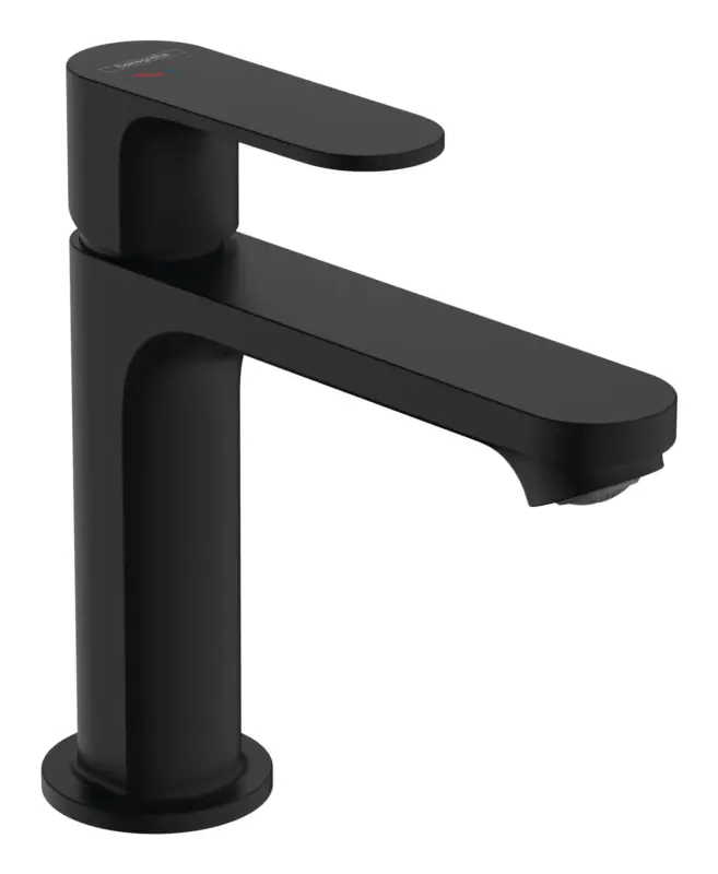 Hansgrohe Rebris S Einhebel-Waschtischmischer 110 CoolStart mit Zugstangen-Ablaufgarnitur Ausladung 133 mm - Mattschwarz Schnäppchen