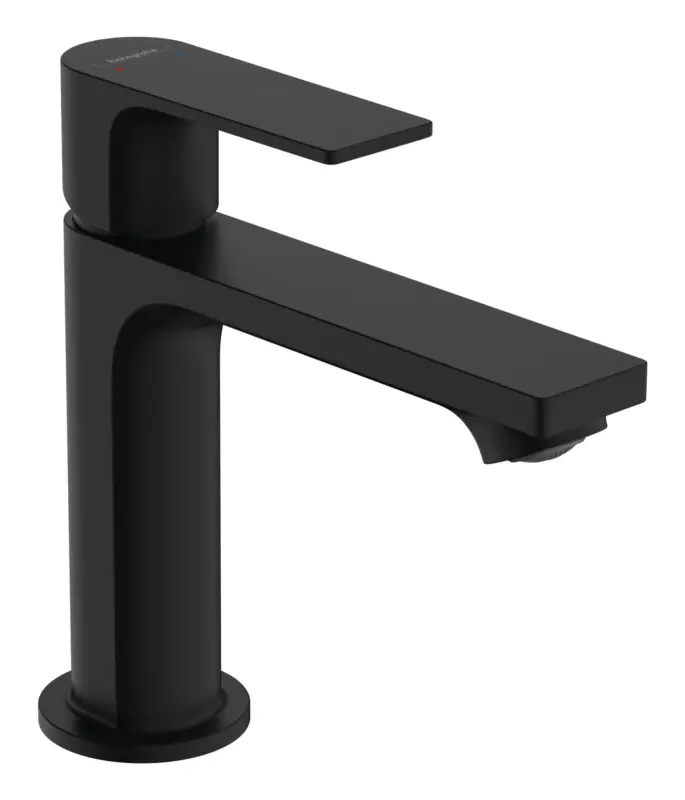 Expressversand Hansgrohe Rebris E Einhebel-Waschtischmischer 110 mit Zugstangen-Ablaufgarnitur - Mattschwarz