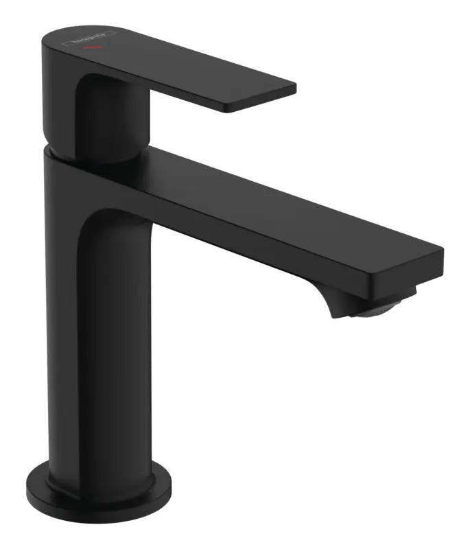 Knallerangebot Hansgrohe Rebris E Einhebel-Waschtischmischer 110 CoolStart mit Zugstangen-Ablaufgarnitur Ausladung 133 mm - Mattschwarz