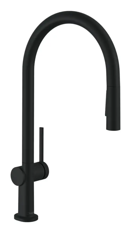 Neu Hansgrohe Talis M54 Einhebel-Küchenmischer 210 2jet mit Ausziehbrause und sBox - Mattschwarz