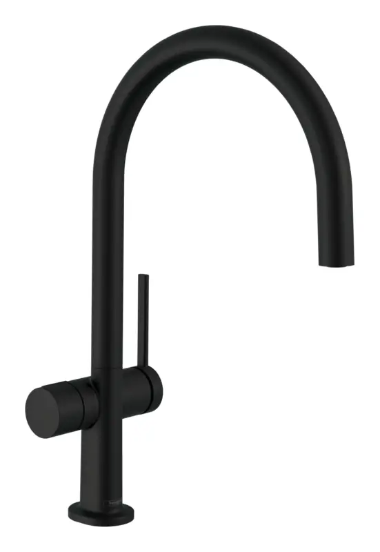 Bestpreis Hansgrohe Talis M54 Einhebel-Küchenmischer 220 1jet C-Auslauf mit Geräteabsperrventil - Mattschwarz