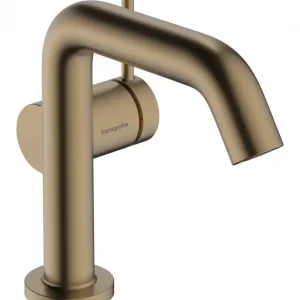 Aktuell Hansgrohe Tecturis S Einhebel-Waschtischmischer 110 CoolStart mit Push-Open Ablaufgarnitur - Brushed Bronze