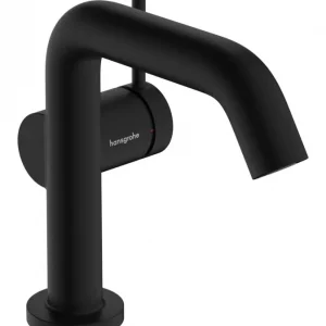 Ausverkauf Hansgrohe Tecturis S Einhebel-Waschtischmischer 110 CoolStart mit Push-Open Ablaufgarnitur - Mattschwarz