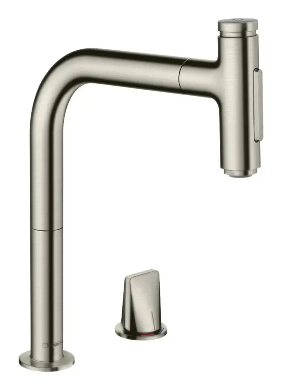 Mega-Angebot Hansgrohe Metris Select M71 Einhebel-Küchenmischer 200 2jet mit Ausziehbrause - Edelstahl Finish