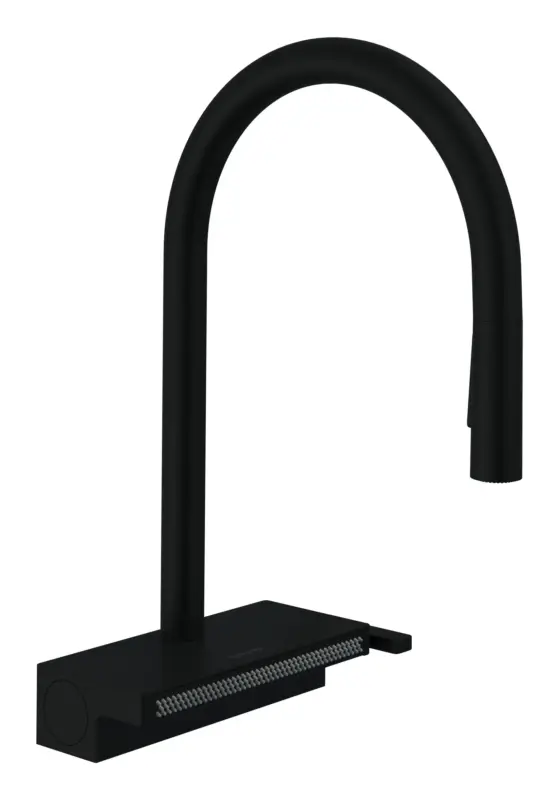 Hansgrohe Aquno Select M81 Einhebel-Küchenmischer Select 170 3jet mit Ausziehbrause und sBox - Mattschwarz Garantierte Lieferung