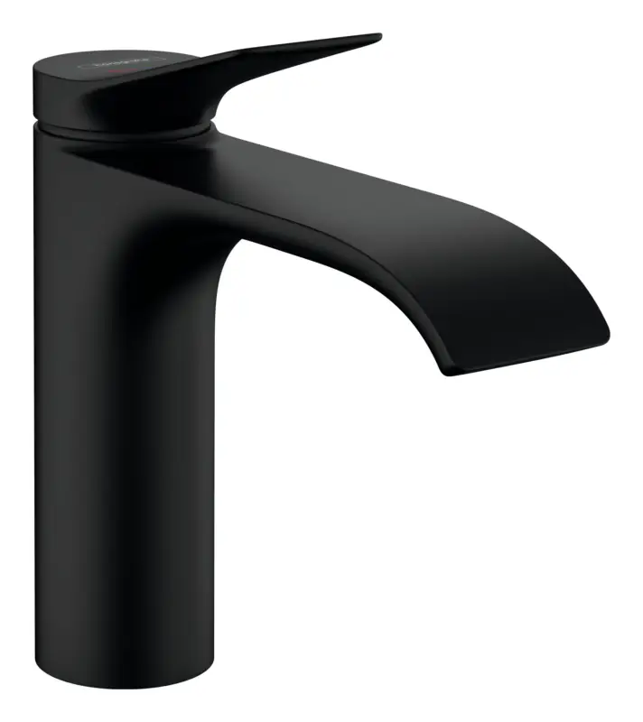 Highlight Hansgrohe Vivenis Einhebel-Waschtischmischer 110 CoolStart mit Zugstangen-Ablaufgarnitur Ausladung 146 mm - Mattschwarz