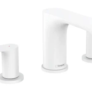 Beliebt Hansgrohe Vivenis 3-Loch Waschtischarmatur 90 mit Zugstangen-Ablaufgarnitur - Mattweiß