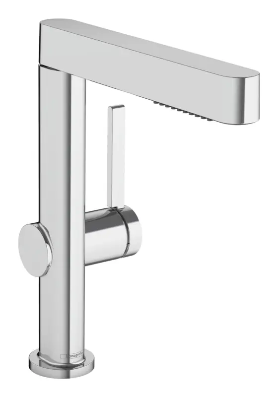 Highlight Hansgrohe Finoris Einhebel-Waschtischmischer 230 mit Ausziehbrause mit Push-Open Ablaufgarnitur Ausladung 191 mm - Chrom