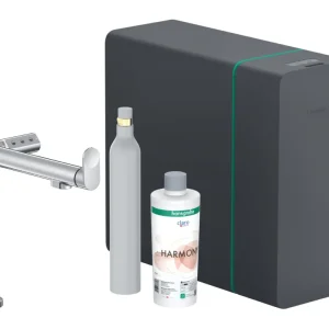Begrenztes Angebot Hansgrohe Aqittura M91 SodaSystem 240 Starterset - Chrom
