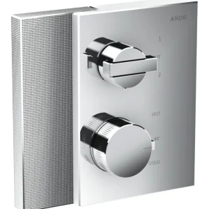 Letzte Chance Axor Edge Thermostat mit Absperr- und Umstellventil Unterputz - Chrom (Diamantschliff)
